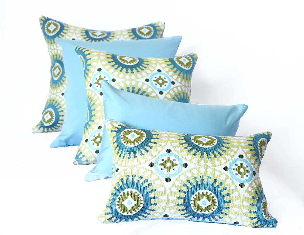 Aqua Blue Outdoor Cushion Sunbrella - Image 5