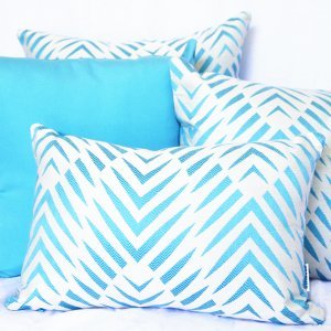 Palm-Cove – Turquoise – Outdoor Cushion