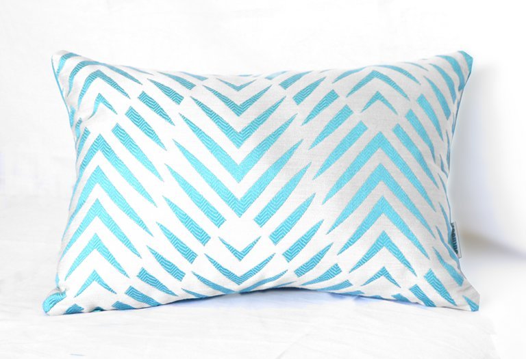 Palm Cove Turquoise Outdoor Interiors Outdoor Cushions Sunbrella