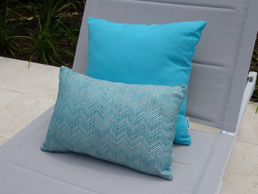 Chevron Turquoise Outdoor Interiors Outdoor Cushion Sunbrella