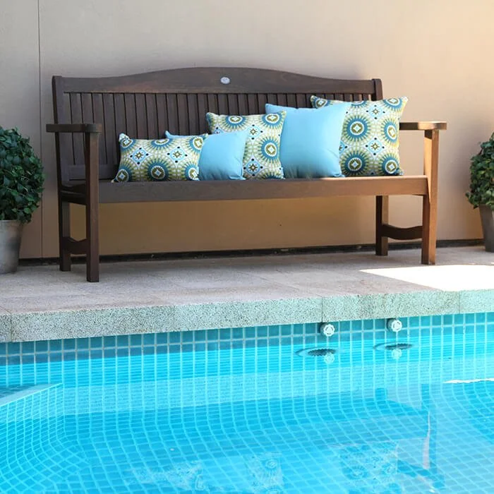Aqua Blue Outdoor Cushion Sunbrella - Image 4