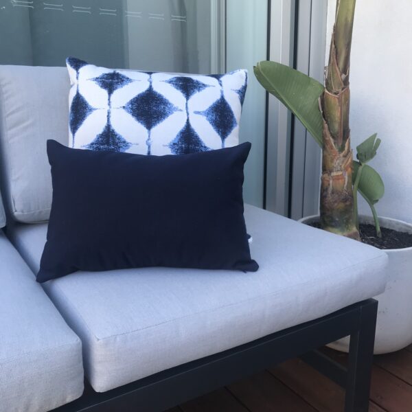Outdoor Cushion Sunbrella Kamari Blue and Navy