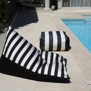 Outdoor Bean Bag Sunbrella Positano-Black