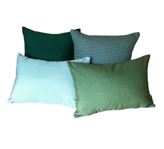 Outdoor Cushions Greens Zadar Fern Bottle Green Sea Foam Fern Green