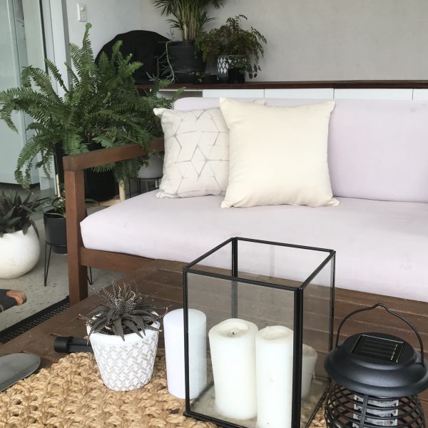 Narita Cream and Cream Sunbrella Outdoor Cushions from Outdoor Interiors