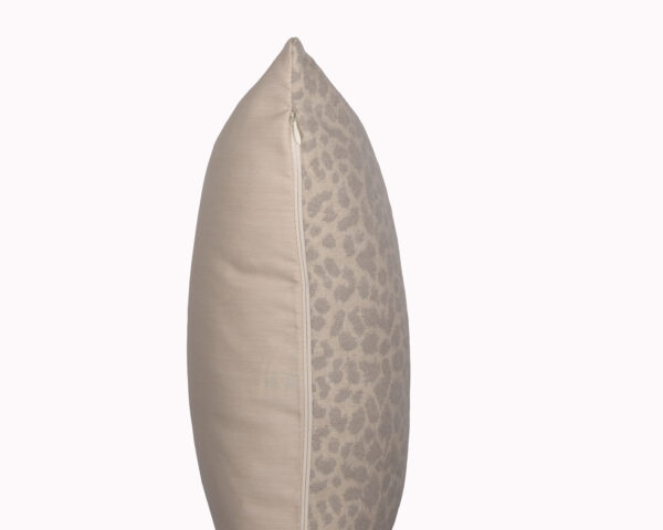 Kenya Silver Grey zip view Sunbrella outdoor cushion from Outdoor Interiors