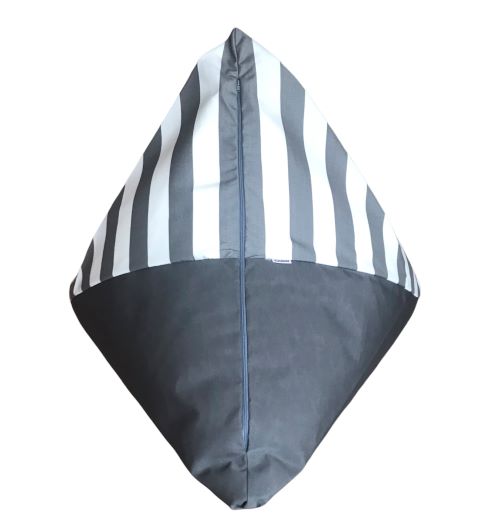 Outdoor Bean Bag Sunbrella Positano Grey