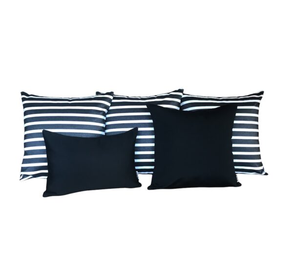 Outdoor Cushion Sets Sunbrella Sorrento-Black 5-Pack