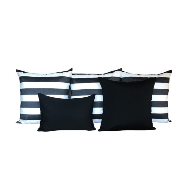 Outdoor Cushion Sets Sunbrella Positano Black 5 Pack