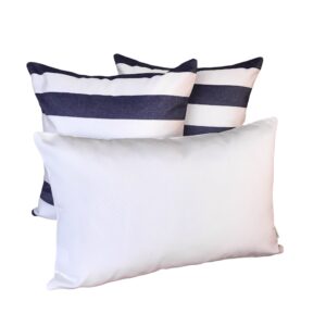 Outdoor Cushion Sets Sunbrella Positano Navy/White 3 Pack
