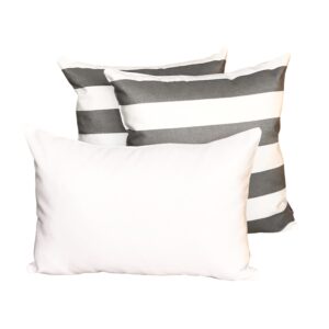 Outdoor Cushion Sets Sunbrella Positano Grey/White 3-Pack
