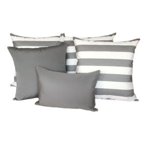 Outdoor Cushion Sets Sunbrella Positano-Grey 5-Pack