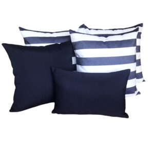 Outdoor Cushion Sets Sunbrella Positano Navy 5 Pack