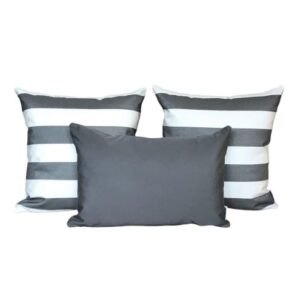 Outdoor Cushion Sets Sunbrella Positano-Grey 3-Pack