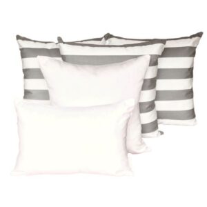 Outdoor Cushion Sets Sunbrella Positano Grey/White 5-Pack