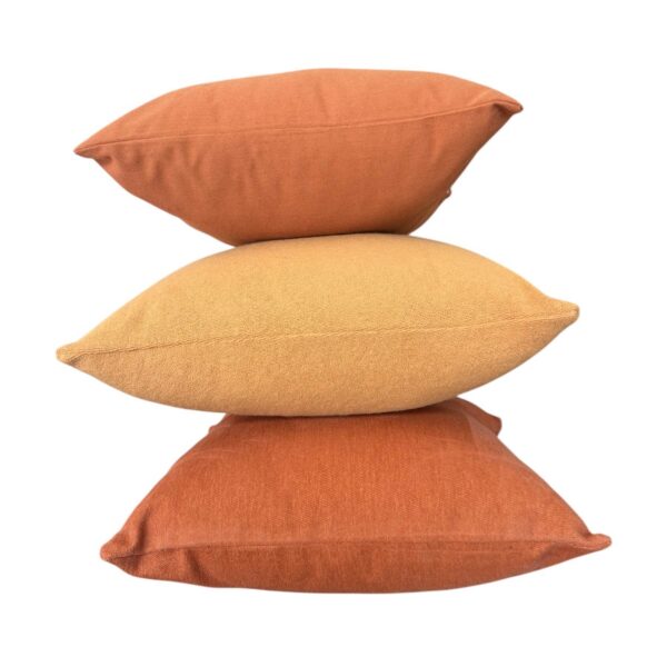 Outdoor Cushion Sunbrella Dot Cayenne Terry Pumpkin Seude Cayenne Stack