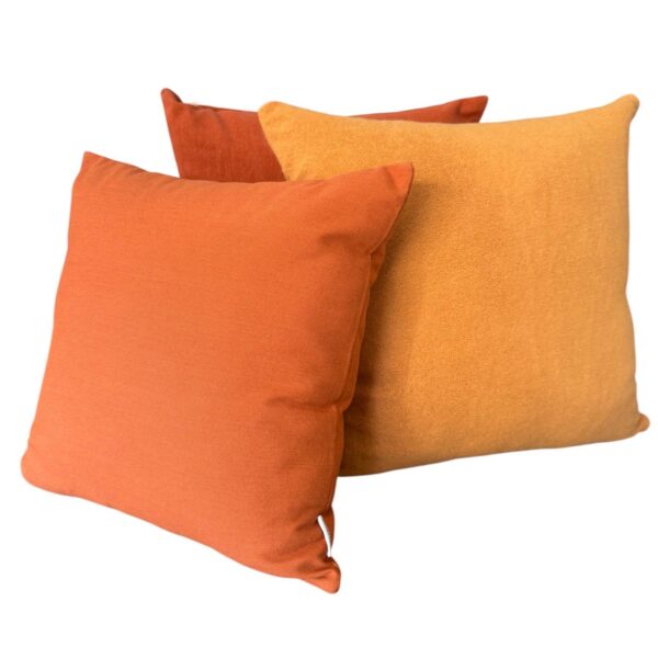Outdoor Cushions Sunbrella Dot Cayenne Terry Pumpkin Seude Cayenne Group